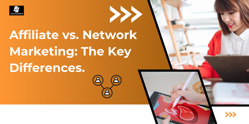 Marketer reviewing affiliate and network marketing dashboards.